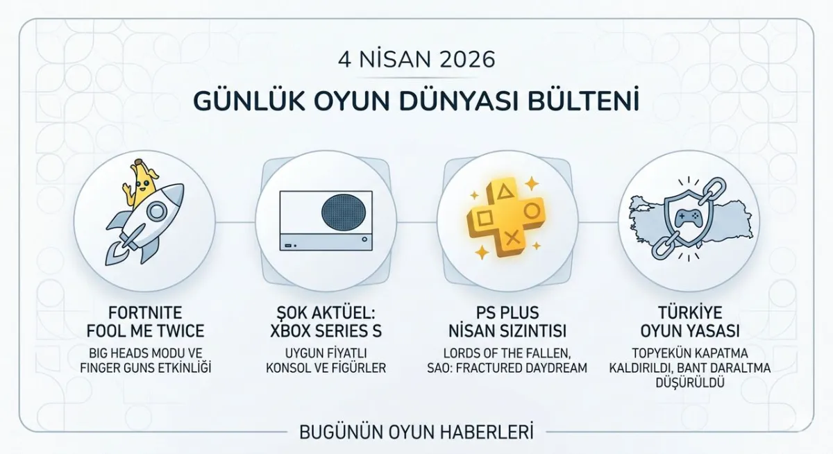 4 Nisan 2026 Oyun Dünyası Gündemi