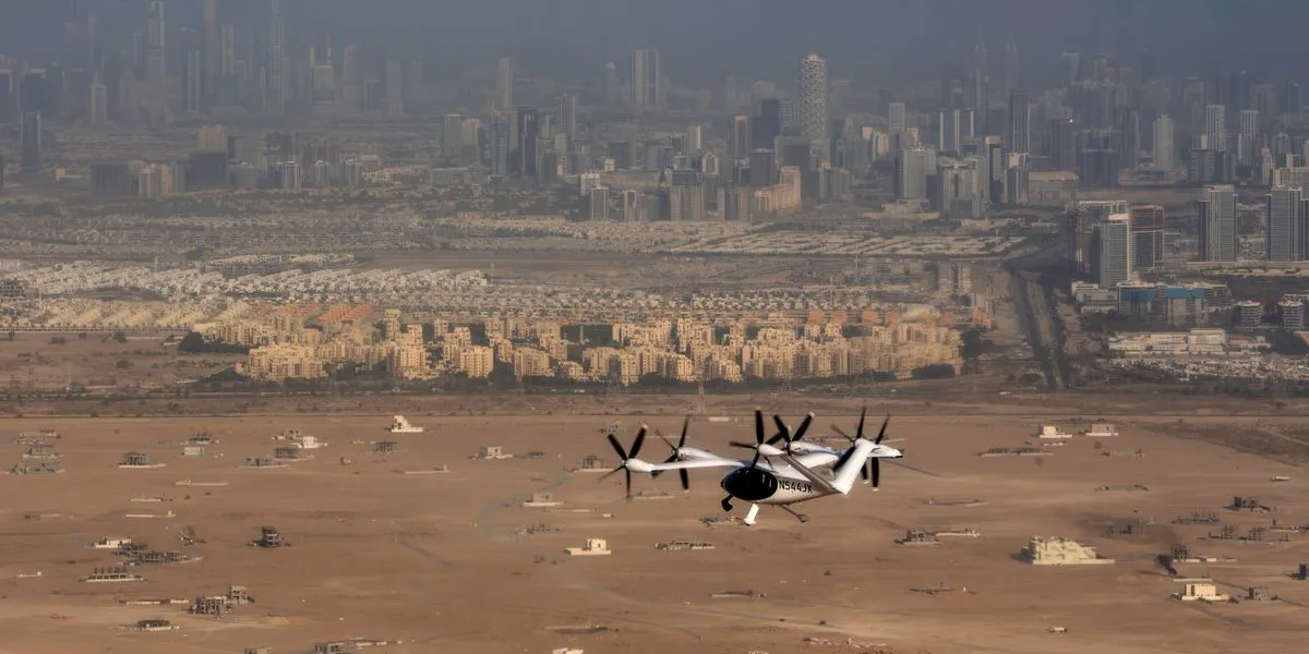 Dubaide 2026da İlk Hava Taksi Hizmeti Başlıyor