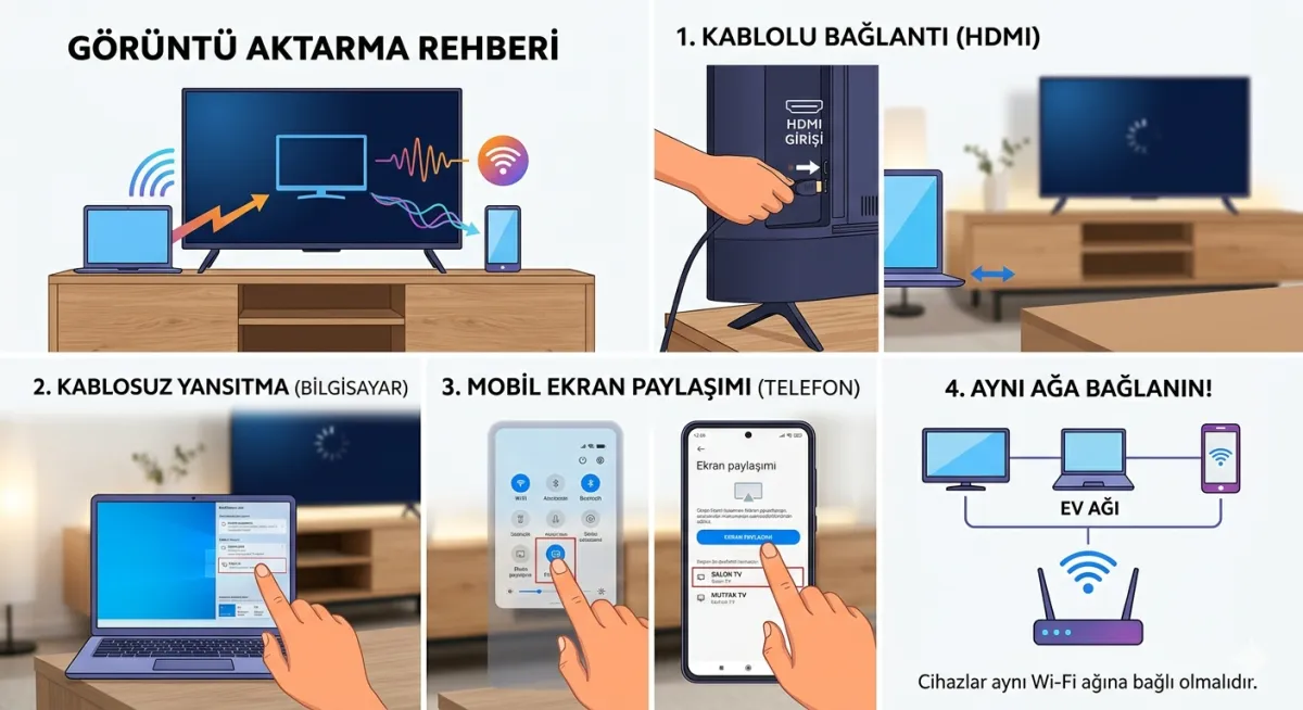 Televizyona Görüntü Aktarma Yöntemleri