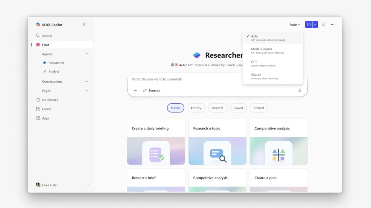 Microsoft 365 Copilot’un Researcher aracı “Critique” ve “Council” özellikleriyle güçlendirildi